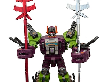 Upgrade Tyrant Spear for Transformers WFC-E25 Titan Scorponok WFC-GS Black Zarak
