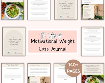 Motivational Weight Loss Journal, Weight Loss Planner, Goodnote Planner, Weight Loss Journal, Fitness Tracker PDF,Weight Loss Tracker
