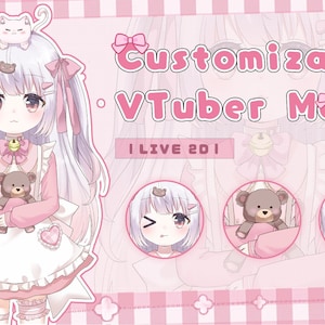 Custom LIVE2D Vtuber Model/Vtuber Design/Custom Vtuber Model/Vtuber Model/Vtuber Commission/live2ddrigging/live2d model premade