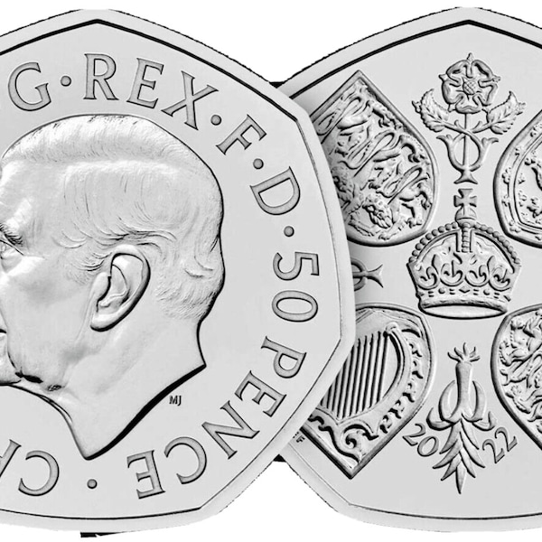 King Charles III 50p New Coin 2022 Uncirculated Coin