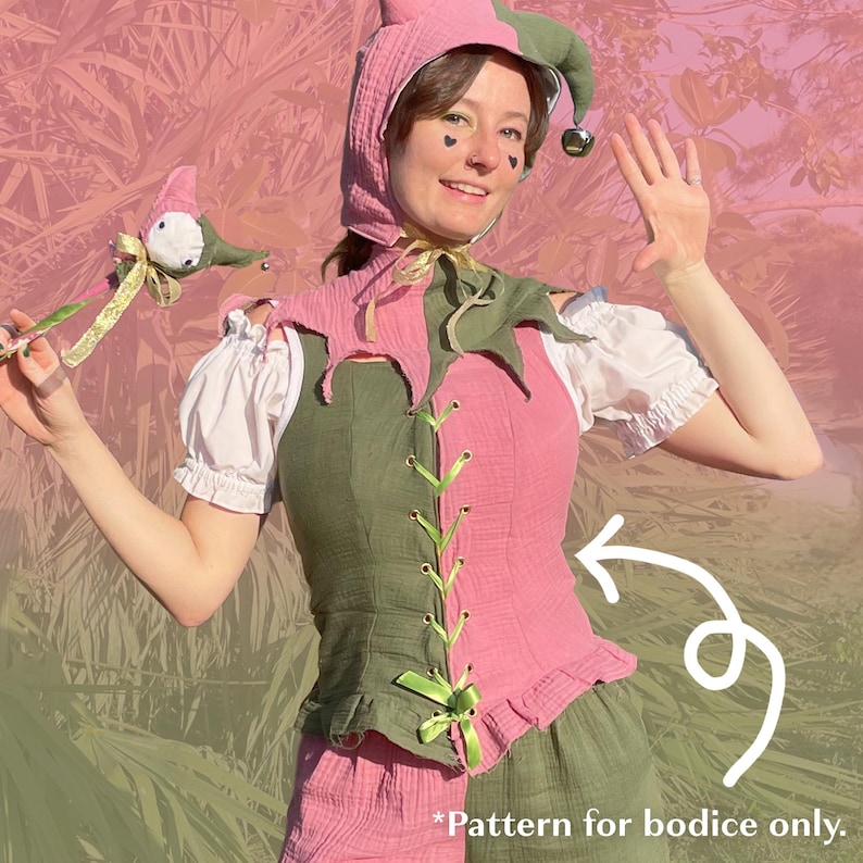 Renaissance Festival Jester Top PDF Pattern For Sewing Costume renaissance-festival-jester-top-pdf-pattern-for-sewing-costume