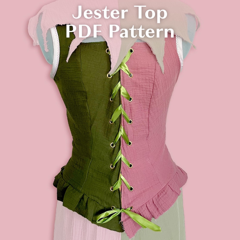 Renaissance Festival Jester Top PDF Pattern For Sewing Costume renaissance-festival-jester-top-pdf-pattern-for-sewing-costume