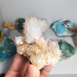 Spirit Quartz Specimen, Spirit Quartz Crystal, Authentic Amethyst Cactus Crystal, Home Decor