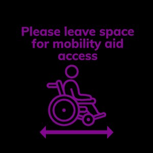 Please Leave Space for Mobility Aid Access- Car Decal