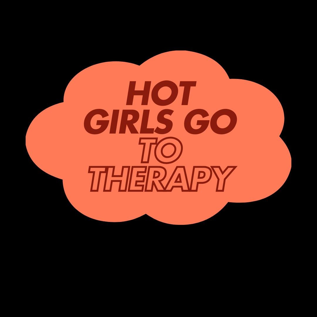 Hot Girls Go to Therapy Sticker - Etsy