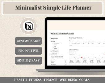Minimalist Life Planner Notion Template
