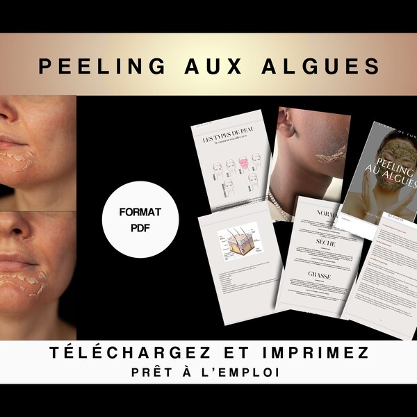 Peeling aux algues, Livret de Formation PDF, Beauté Académie, Soin Du Visage, Téléchargement instantané