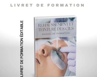 Eyelash Lift, Eyelash Tinting, Editable Canva Training Booklet, Beauty Academy, Instant Download, Student or Trainer