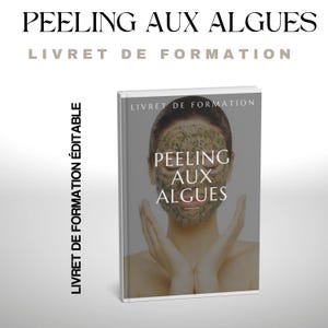 Seaweed Peel, Editable CANVA Training Booklet, Beauty Academy, Facial Treatment, Instant Download