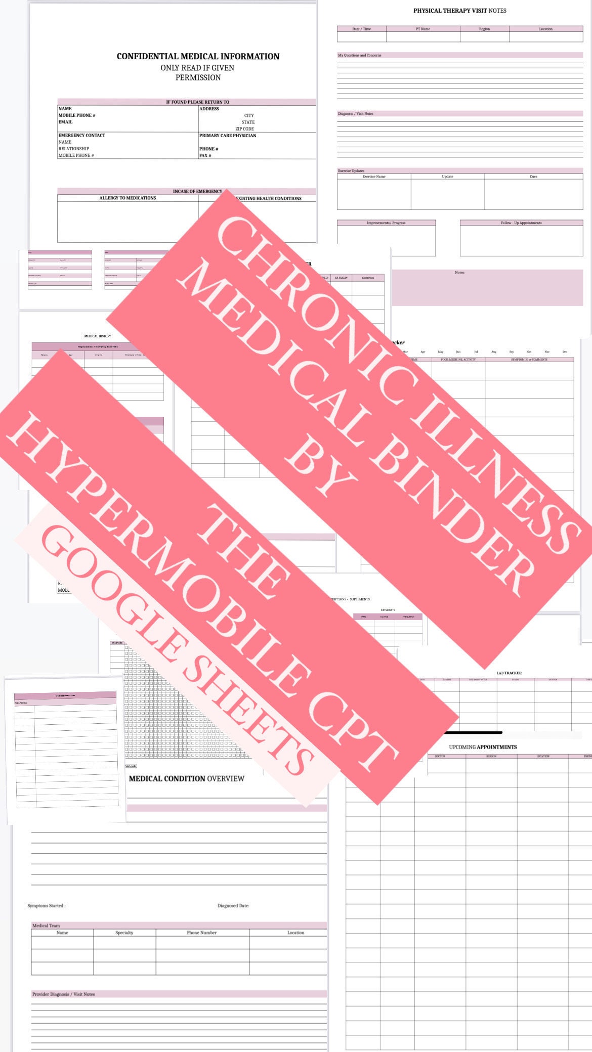 Chronic Illness Medical Binder Template