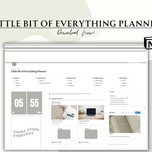 Notion Template - Digital Planner, All-in-one Notion Planner