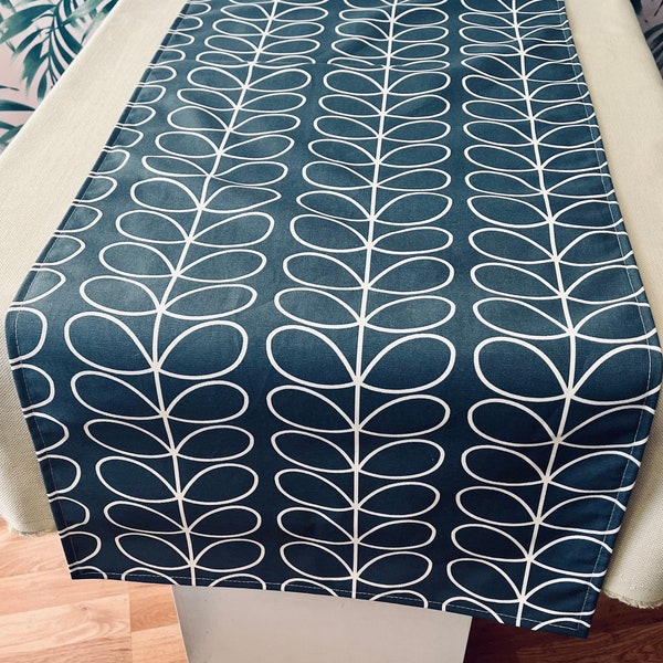 Chemin de table gris tige linéaire 120 cm - 320 cm Décoration d'intérieur rétro géniale, excellent cadeau pour une nouvelle maison, imprimé Scandi