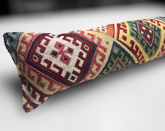 Draught Excluder Woven Kilim Fabric, Wheat Weighted, Custom Sizes, Energy Saving , Draft Stopper, Home decor