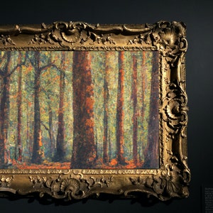Forest River Painting Vintage Frame Art Print
