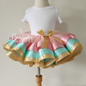 &quot;Boho&quot; Birthday Tutu - Boho Rainbow Pastel Outfit