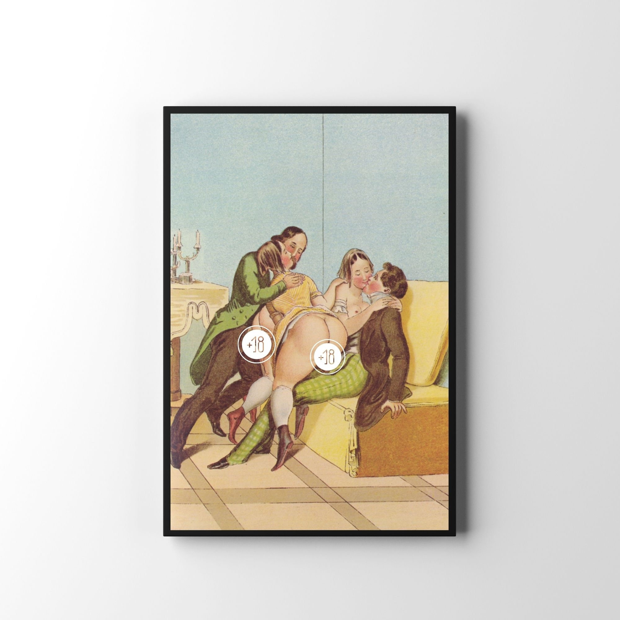 Erotic Art Group Sex - Group Sex Art - Etsy