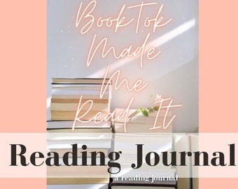 BookTok Made Me Read It | Reading Journal Digital Download