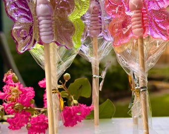 Wedding Favors Butterfly Lollipops, Party Candy for Bachelorette, Baby Shower . Birthday Gifts