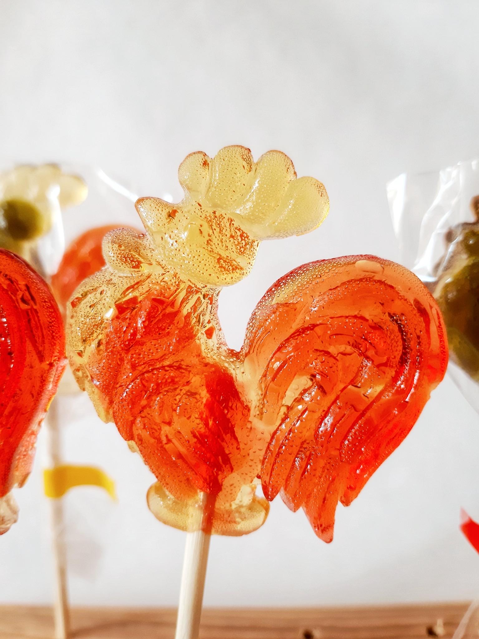 Pollo Candy 25 Rooster Lollipops, Handmade Candy Sweet Treats - Etsy
