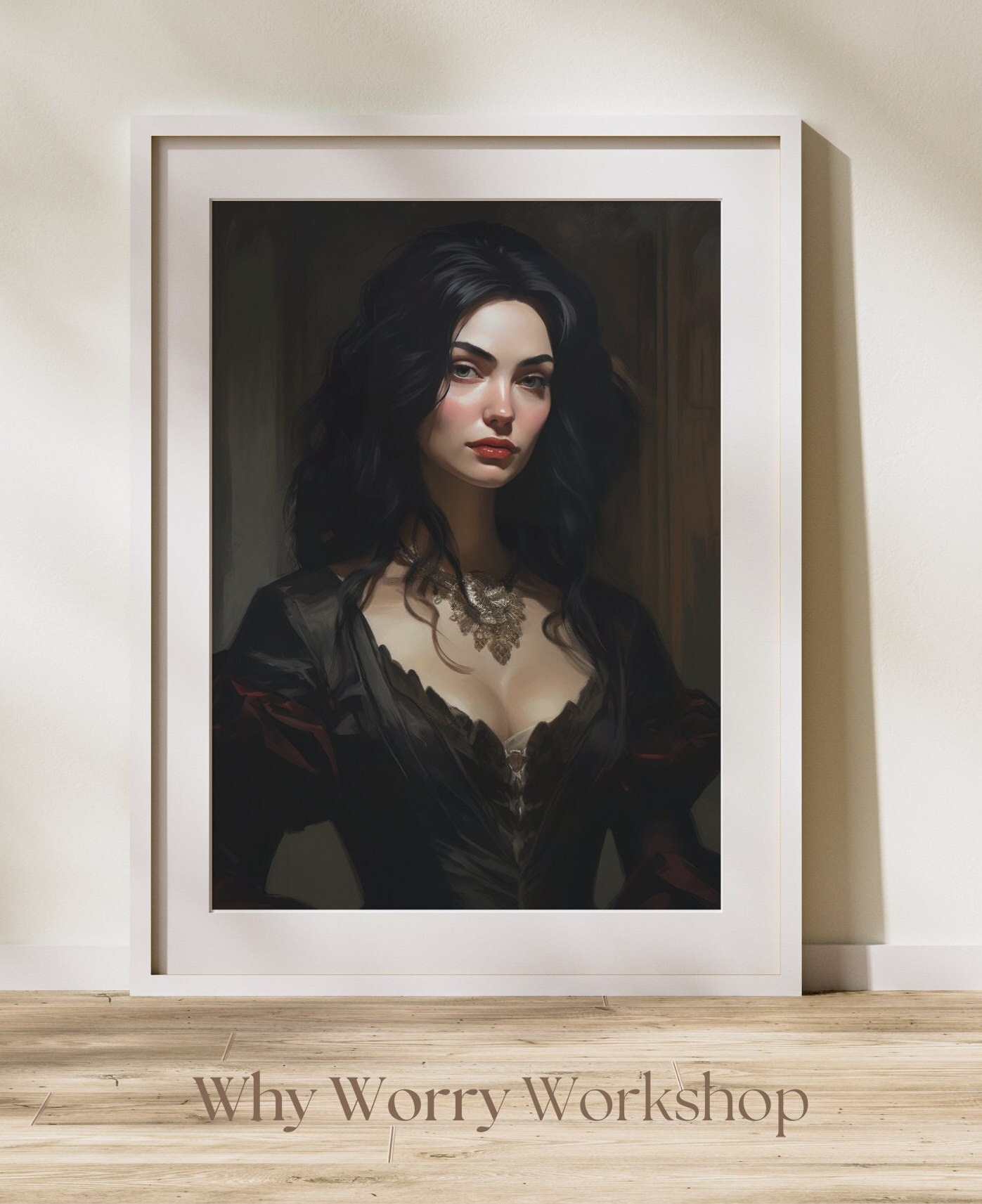 HALLOWEEN PRINTABLE ART Halloween Poster Print, Gothic Woman, Halloween ...