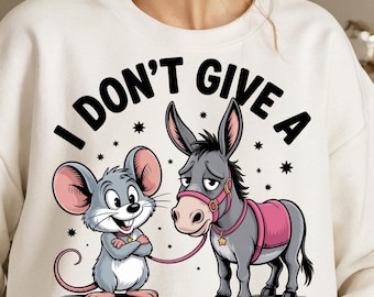 Me importa un bledo el sarcasmo PNG, burro gracioso PNG, camiseta sarcástica, diseño de camisetas divertidas de tendencia, descarga digital, clipart de sublimación