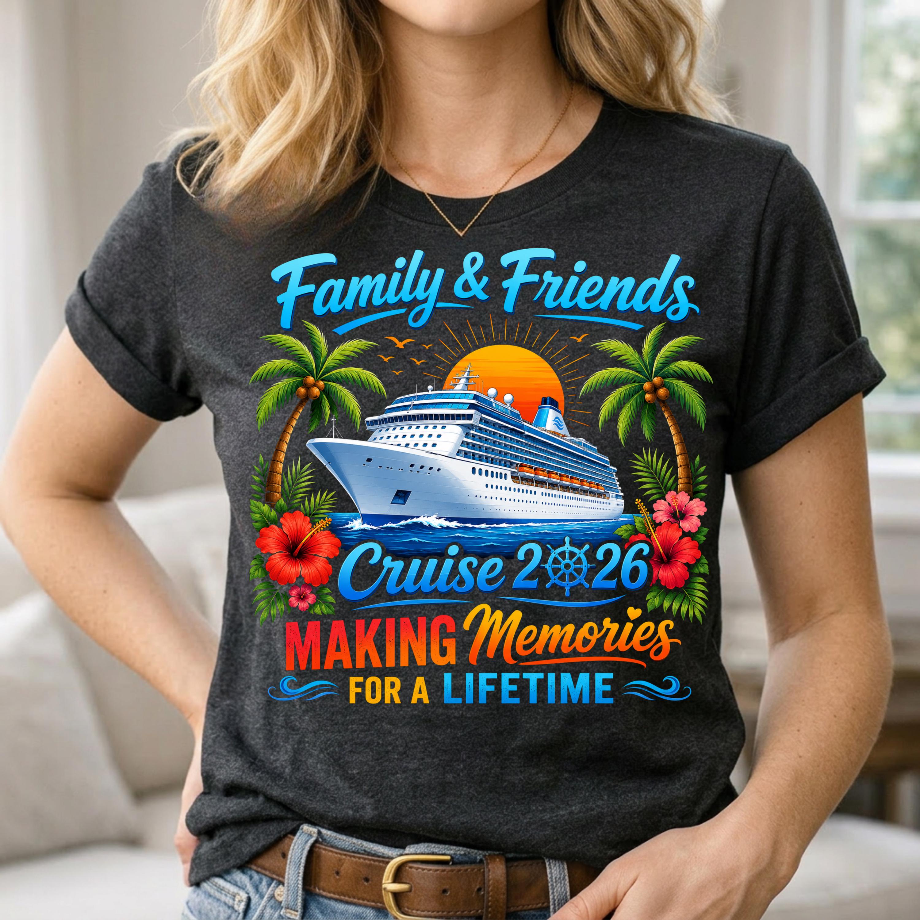 Family & Friends Cruise 2026 PNG, Making Memories for A Lifetime ...