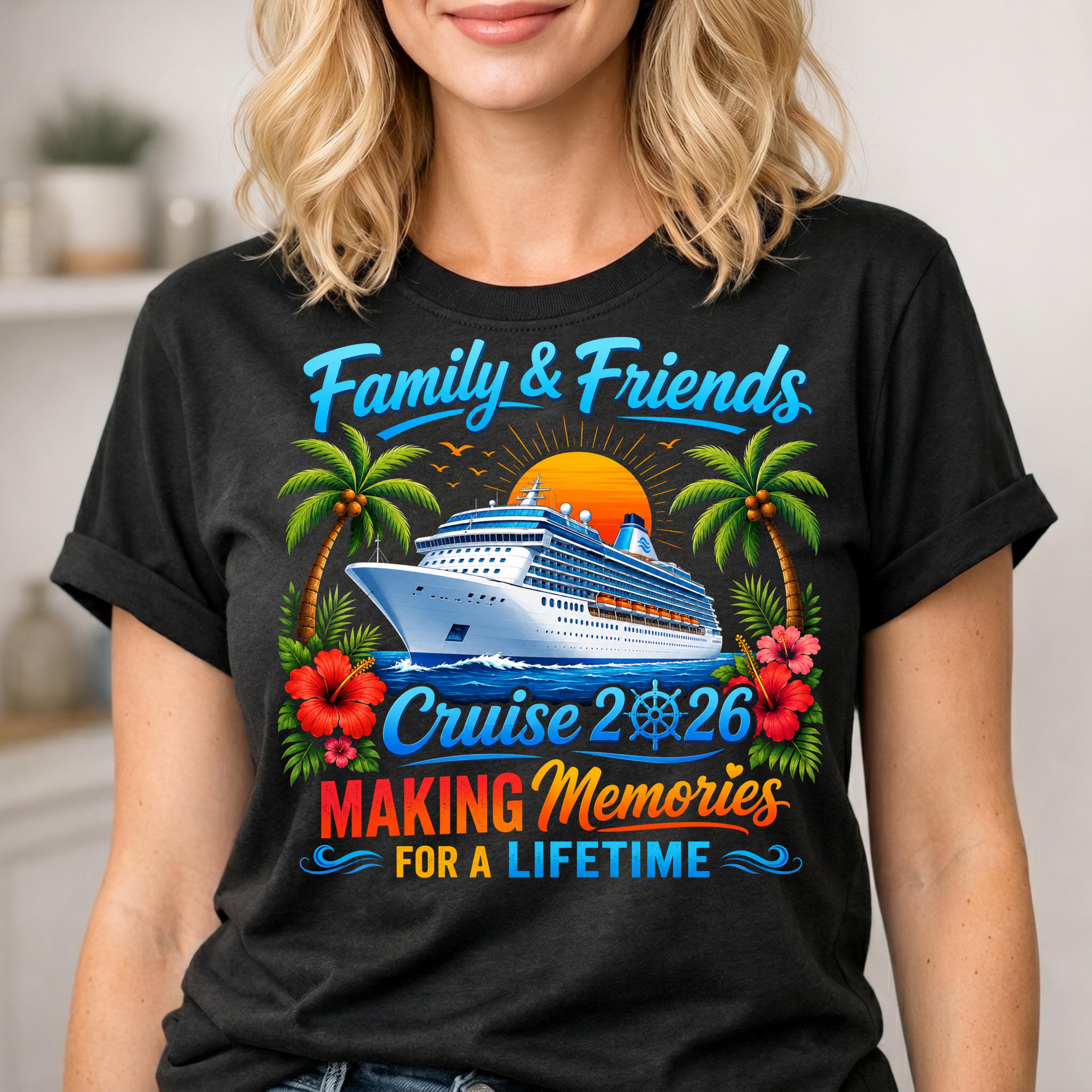 Family & Friends Cruise 2026 PNG, Making Memories for A Lifetime ...