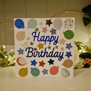 Birthday Card - Balloons, Handmade