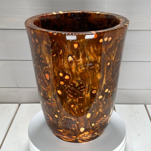 Resin Wood Vase Etsy