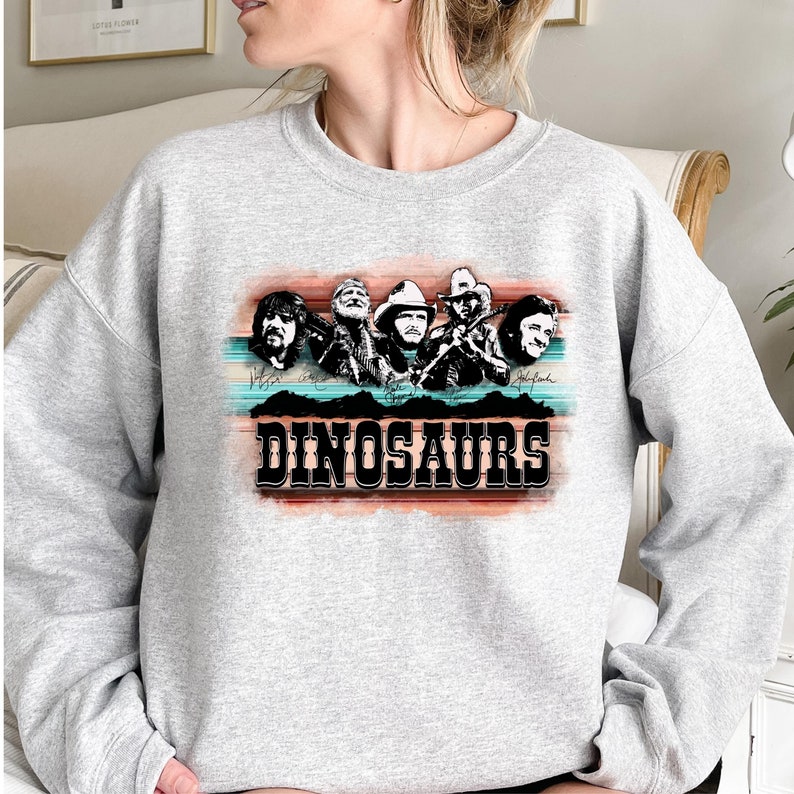 Dinosaurs Sweat Merle Haggard Sweatshirt Hank Williams Jr Hoodie Johnny ...