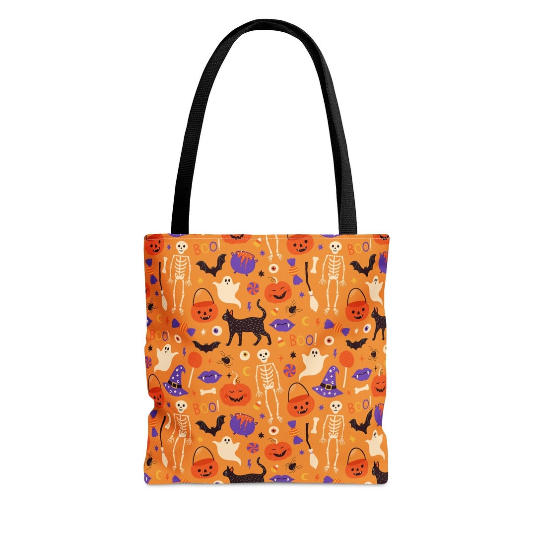 Spooky Halloween Tote Bag Halloween Tote Bag All Over Print - Etsy