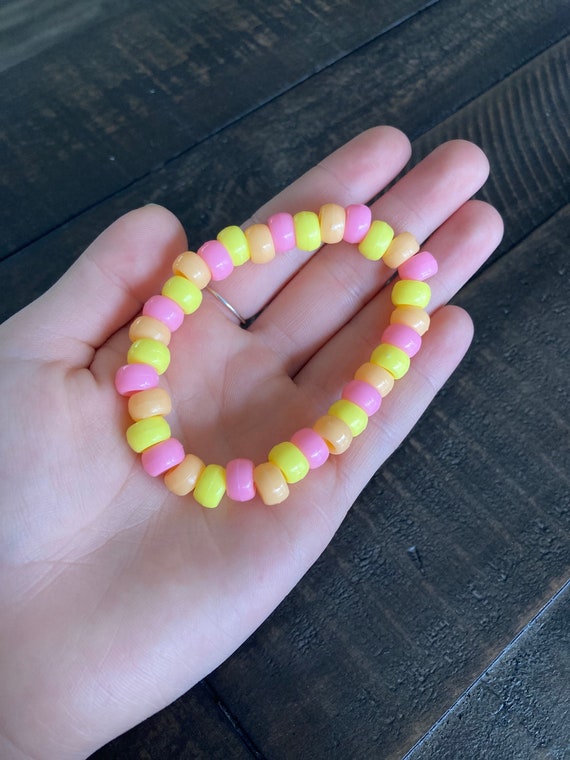 Malibu Sunset Pony Bead Bracelet