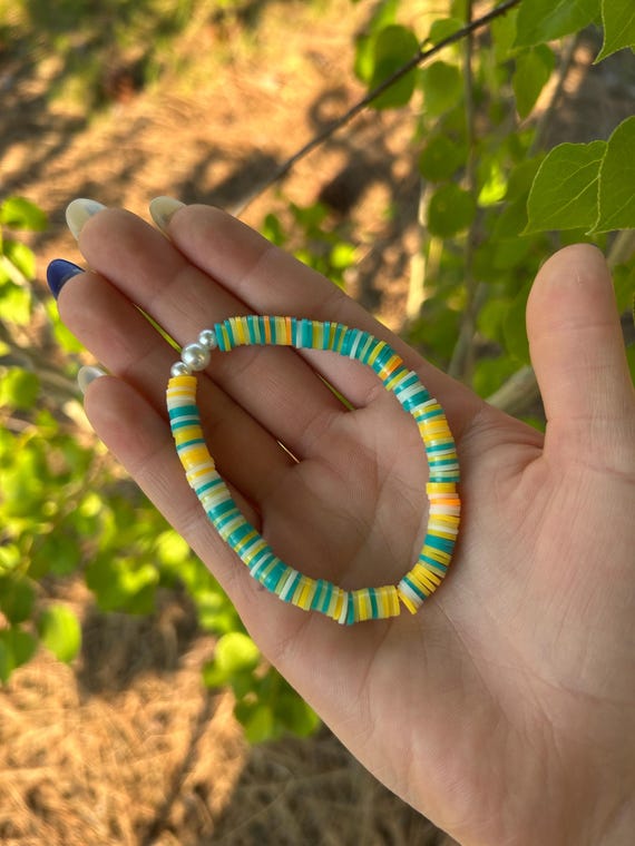 Beach Days Clay Bead Bracelet