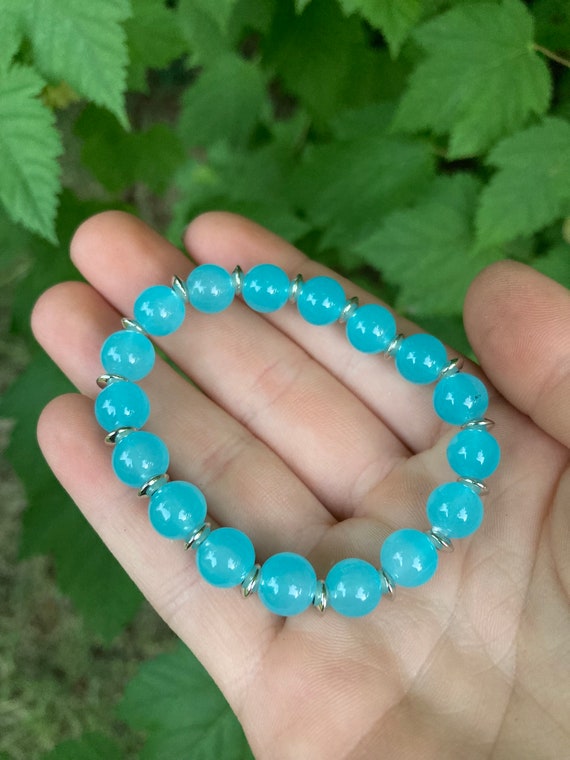 Baby Blue Beaded Bracelet