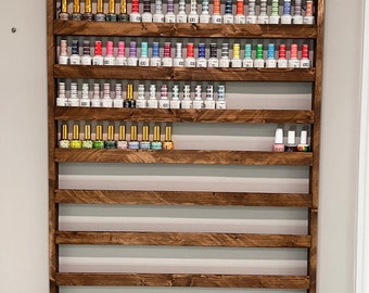 Nail Polish Rack From Reclaimed Pallet Wood