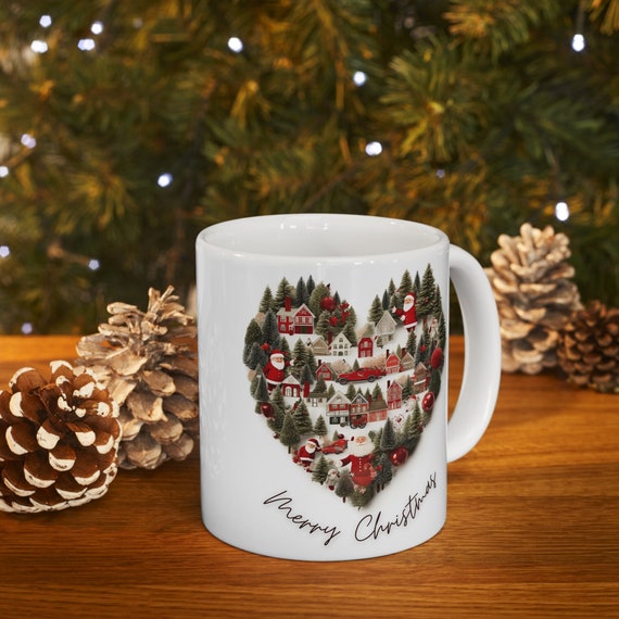 Christmas Tree Shape Mug, Christmas Shape Mug