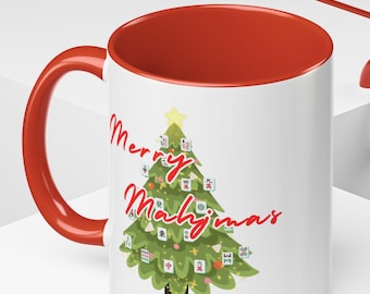 mahjong christmas mug Mahjimas mug merry mahjimas holiday mahjong cup funny mahjong gift mahjong lover coffee mug festive game mug