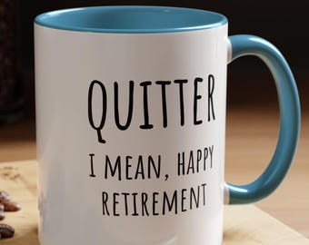Retirement Mug Funny Coworker Gift Sarcastic Office Humor Cup Boss Farewell Present Anti Work Coffee Mug