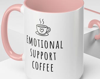 Coffee Mug Funny Coffee Lover Gift Cute Coffee Cup Self Care Mug Coworker Gift Aesthetic Mug Mental Health Humor Mug Barista Gift Idea
