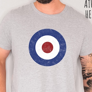 Mod Target Shirt Bullseye Tee 60s Mods T-shirt British mods patch mod Scooter t shirts modette gifts mod weekender rock legend shirt rockers