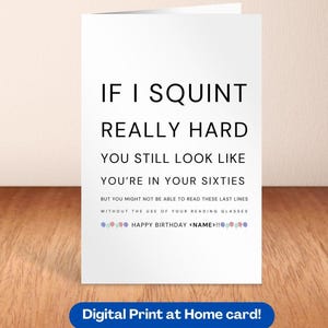 Personalized 70th birthday card funny custom seventieth bday 70th birthday gift printable birthday card 70th milestone birthday old man