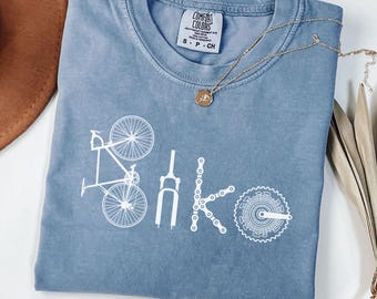 Cycling Shirt Funny Bike Lover Tee Cyclist Gift Bicycle Rider Mountain Biking Tee Road Cyclist Gift Bike Mechanic Shirt Fitness Cycling Tee