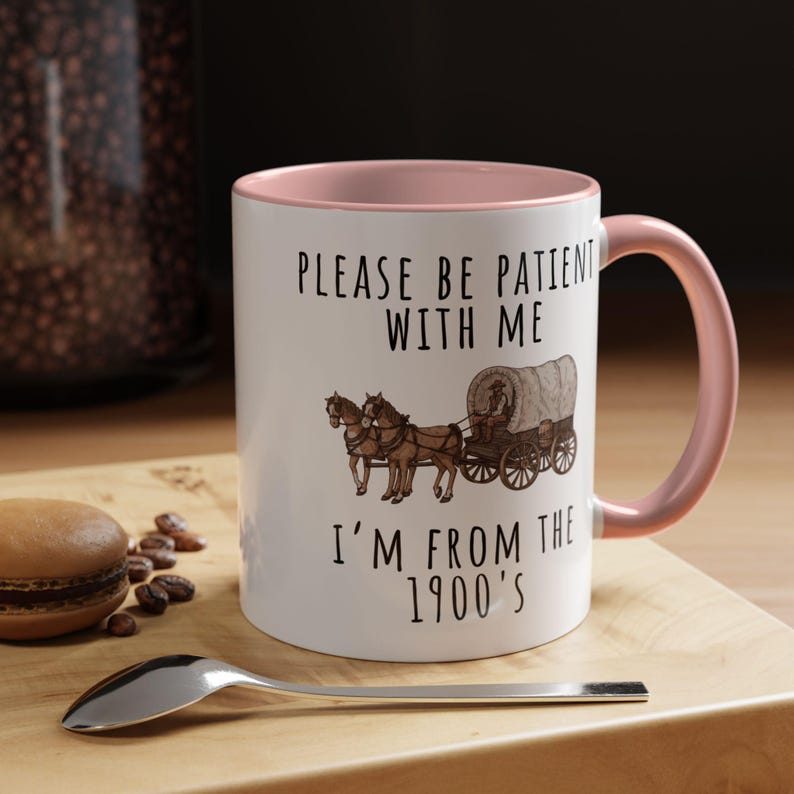 Caneca de aniversário engraçada, presente para alma antiga, caneca com humor vintage, presente para amante da história, caneca com humor do Velho Oeste, caneca sarcástica e engraçada, presente para colega de trabalho, ideia de presente original. imagem 13
