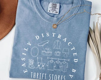 Thrift Shirt Vintage Lover Tee Retro Aesthetic Tshirt Sustainable Fashion Gift Thrifter Outfit Resale Shopper Top Eco Friendly Style