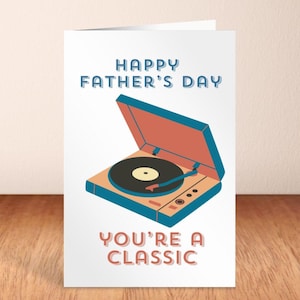 Dia dos Pais Você é um clássico retro presente de dia dos pais disco imprimível cartão de pai álbum de vinil avô nascido anos 70 presente para pai vovô papai