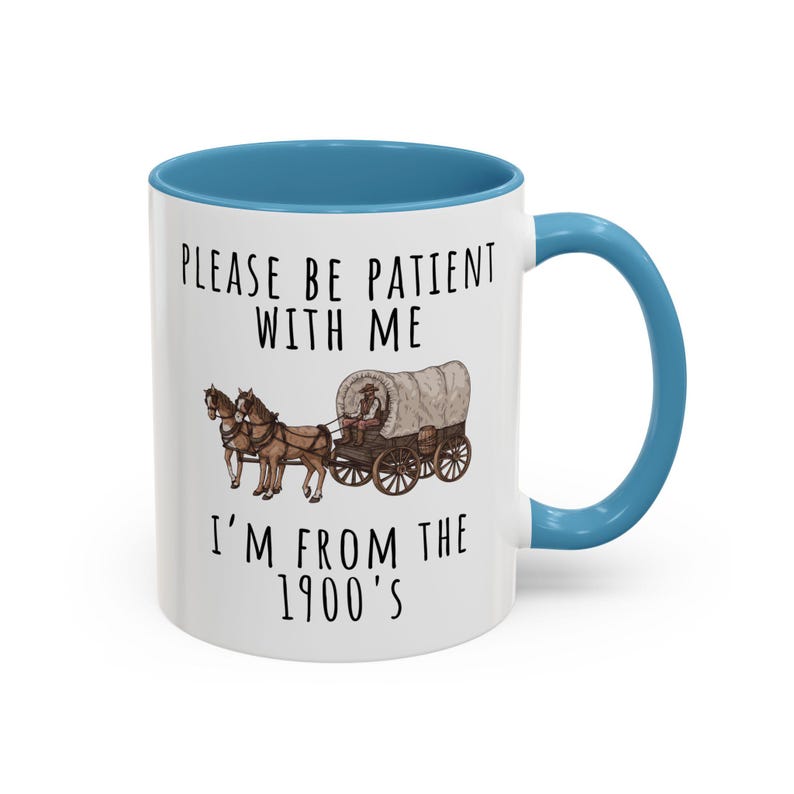 Caneca de aniversário engraçada, presente para alma antiga, caneca com humor vintage, presente para amante da história, caneca com humor do Velho Oeste, caneca sarcástica e engraçada, presente para colega de trabalho, ideia de presente original. imagem 3