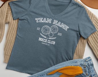 Custom Women’s relaxed v-neck t-shirt