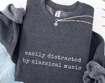 Klassisches Musik-Sweatshirt Klassisches Musiker-Sweatshirt Orchester-Liebhaber-Shirt Musik-Komponist Hoodie Klavierspieler-Sweatshirt Klassische Musik