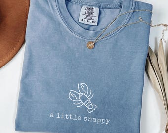 Kreeft shirt een beetje pittig grappige krab kreeft minnaar tee strand oceaan zeevruchten sweater krab hoodie zomer kust kreeft tshirt vrouwen
