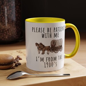 Caneca de aniversário engraçada, presente para alma antiga, caneca com humor vintage, presente para amante da história, caneca com humor do Velho Oeste, caneca sarcástica e engraçada, presente para colega de trabalho, ideia de presente original. imagem 19